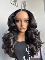 16 Inch Forbes Human Hair Wig, Curled and Styled, Custom