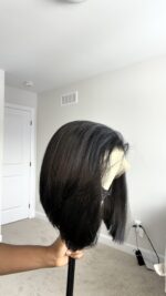 Pamela - 10" Synthetic Bob Wig | 13x6 Lace Front | Natural Black - Image 3
