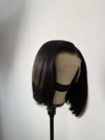 Pamela - 10" Synthetic Bob Wig | 13x6 Lace Front | Natural Black