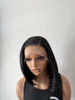 Pamela - 10" Synthetic Bob Wig | 13x6 Lace Front | Natural Black - Image 2