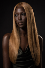 18 Inch Human Hair Yemi Blonde Wig, 5x5 HD Closure, 250g - Image 3