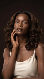 Naomi - 14 Inches Brown with Dark Roots Bouncy Curls - Image 3