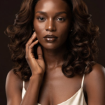 Naomi - 14 Inches Brown with Dark Roots Bouncy Curls